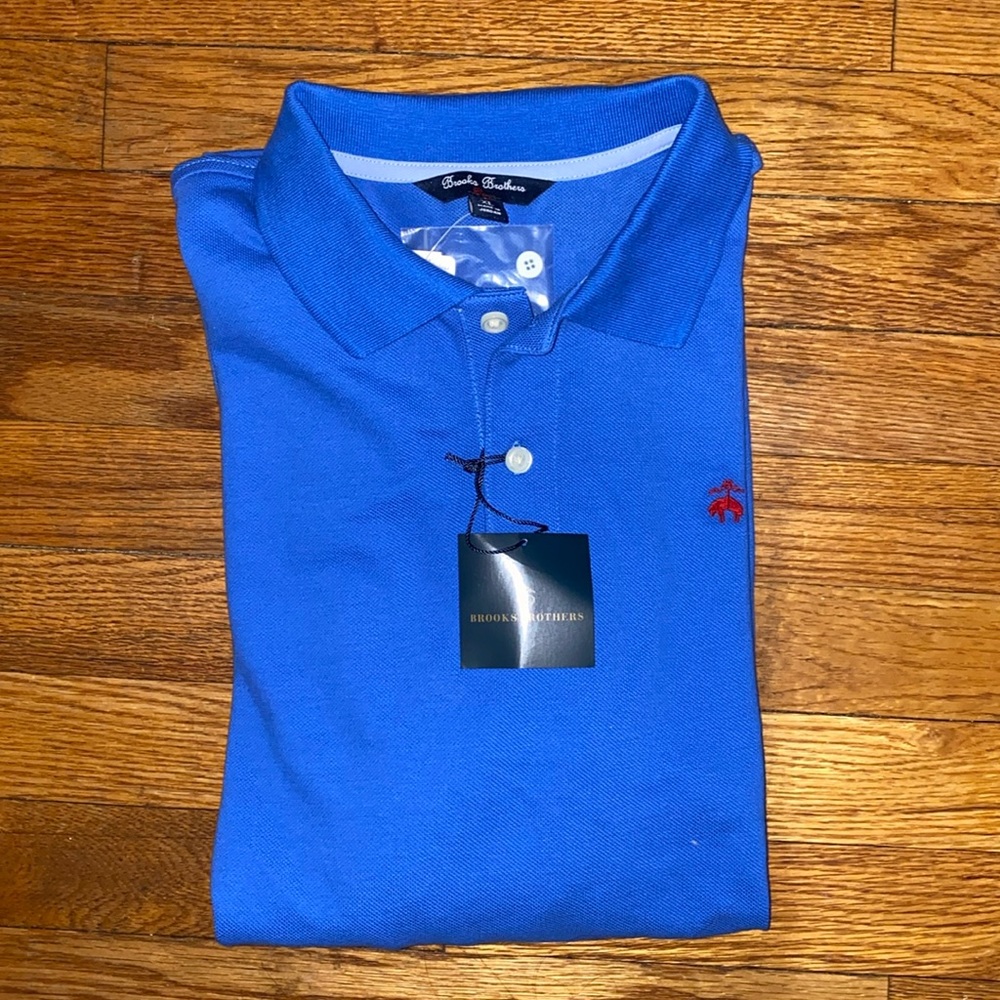 NWT! Brooks Brothers Boys LS Polo Shirt, XL